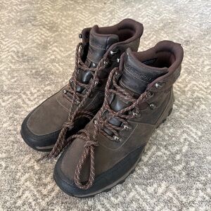 Rockport Brown Boots with Rugged Soles and Ankle Support 9W